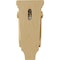 Ekena Millwork 4 3/4"W x 1 3/4"D x 10"H Small Acanthus Pilaster Wood Corbel, Maple CORW05X02X10PAMA - alternate 2